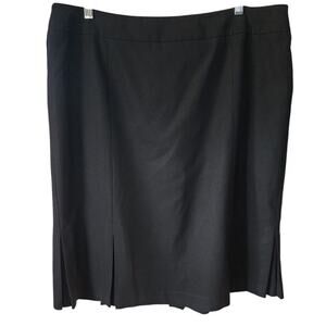 Talbots Black Knee Length Pencil Skirt Plus Size 16